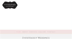 Desktop Screenshot of eventologyweddings.com